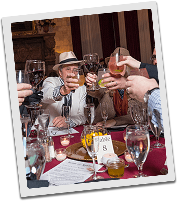 Philadelphia Murder Mystery guests raise glasses